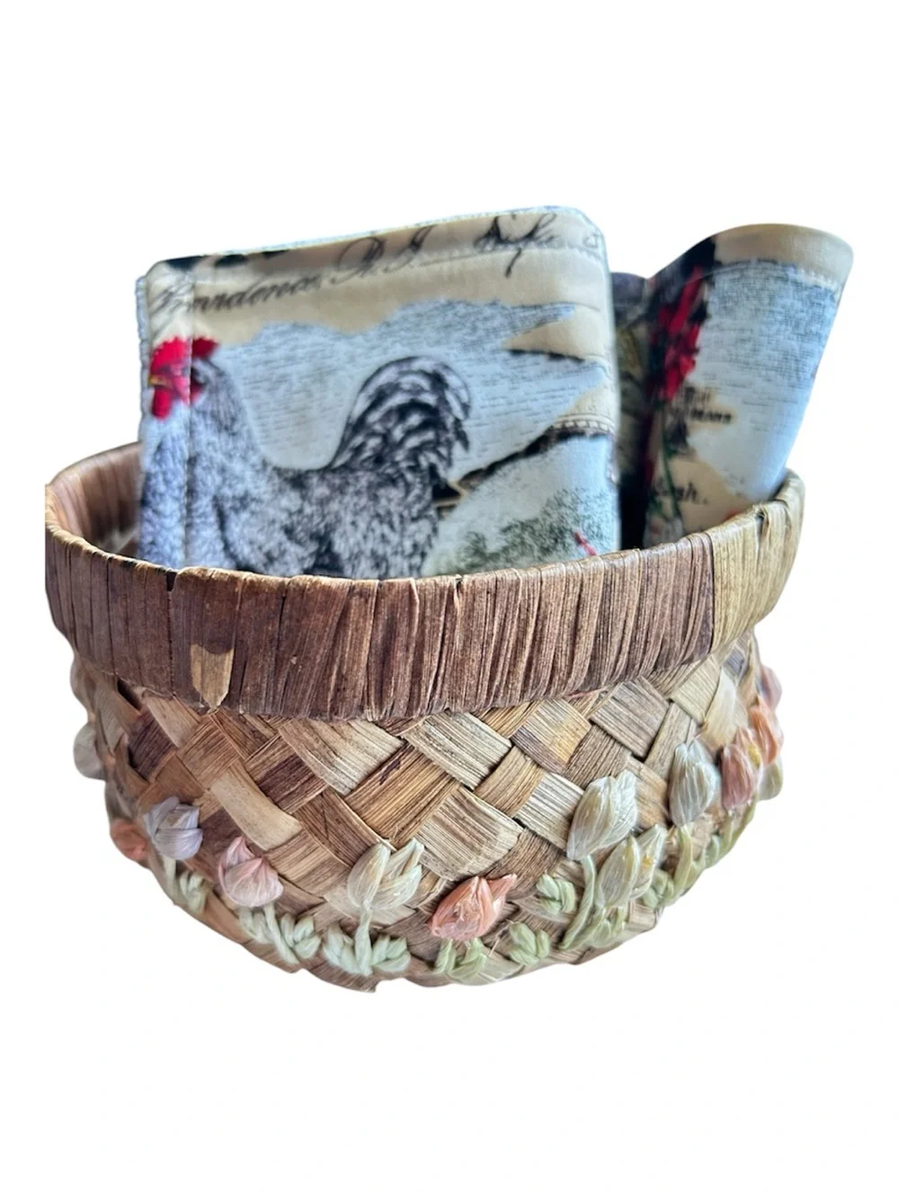 Hand Crafted Eco Friendly Farmhouse Reusable 6 Terry Cloth Cotton Unpaper Towels